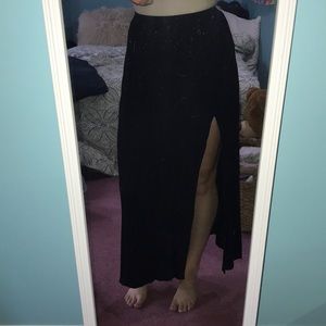 Hollister Black Maxi Skirt